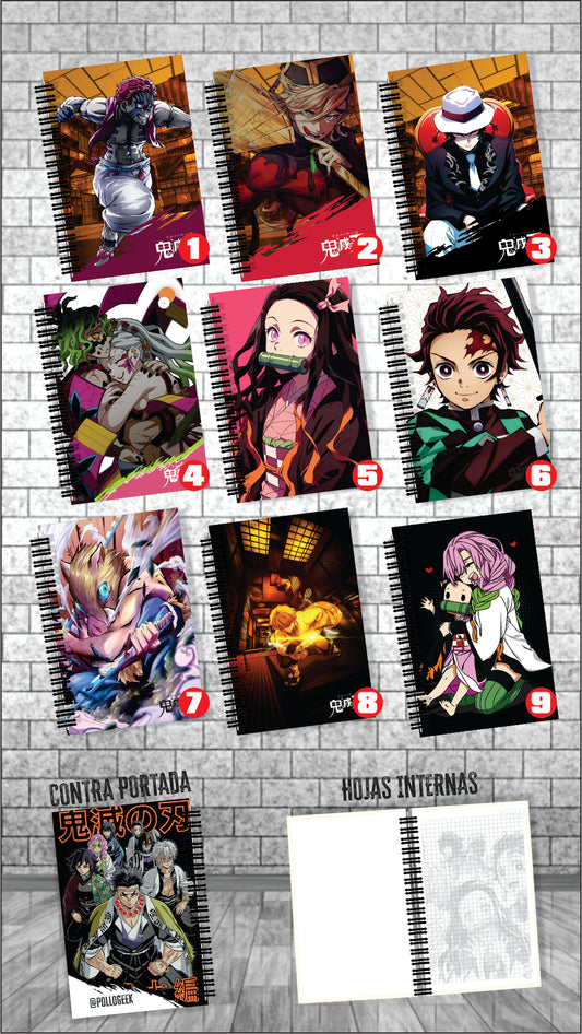 Cuaderno Demons Slayer 1 Pequeño