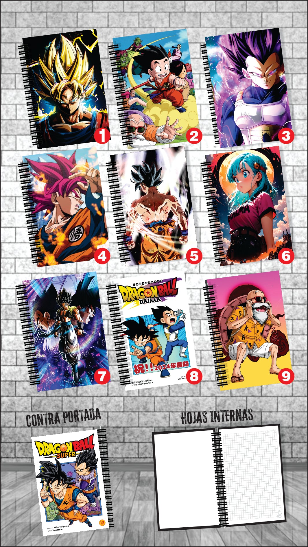 Cuaderno Dragon Ball 2 Grande