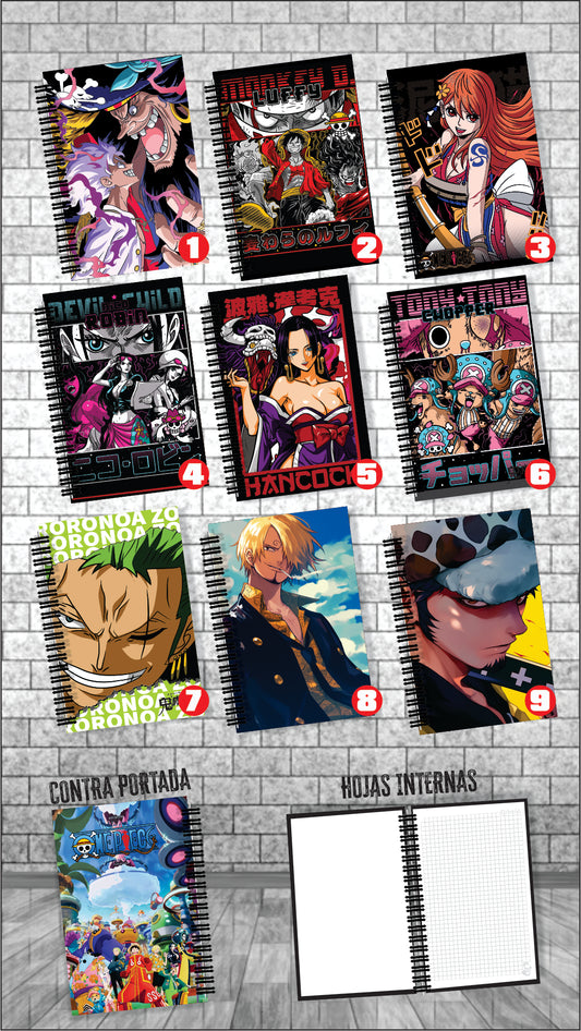 Cuaderno One Piece Pequeño