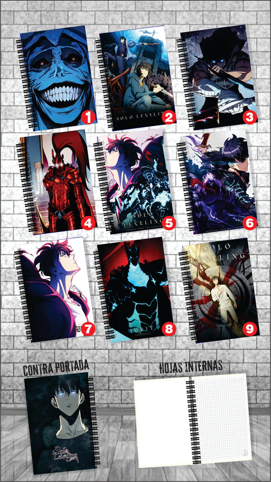 Cuaderno Solo Leveling Pequeños
